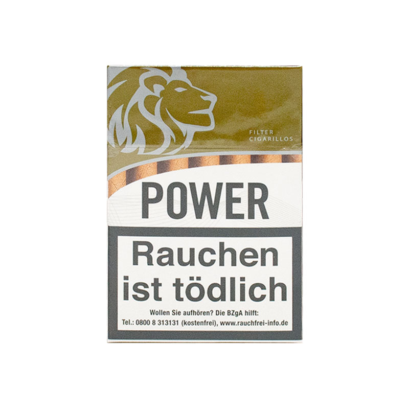 Power Gold Filter Zigarillos Schachtel
