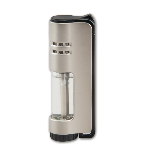 Feuerzeug Jet Eurojet chrom schwarz