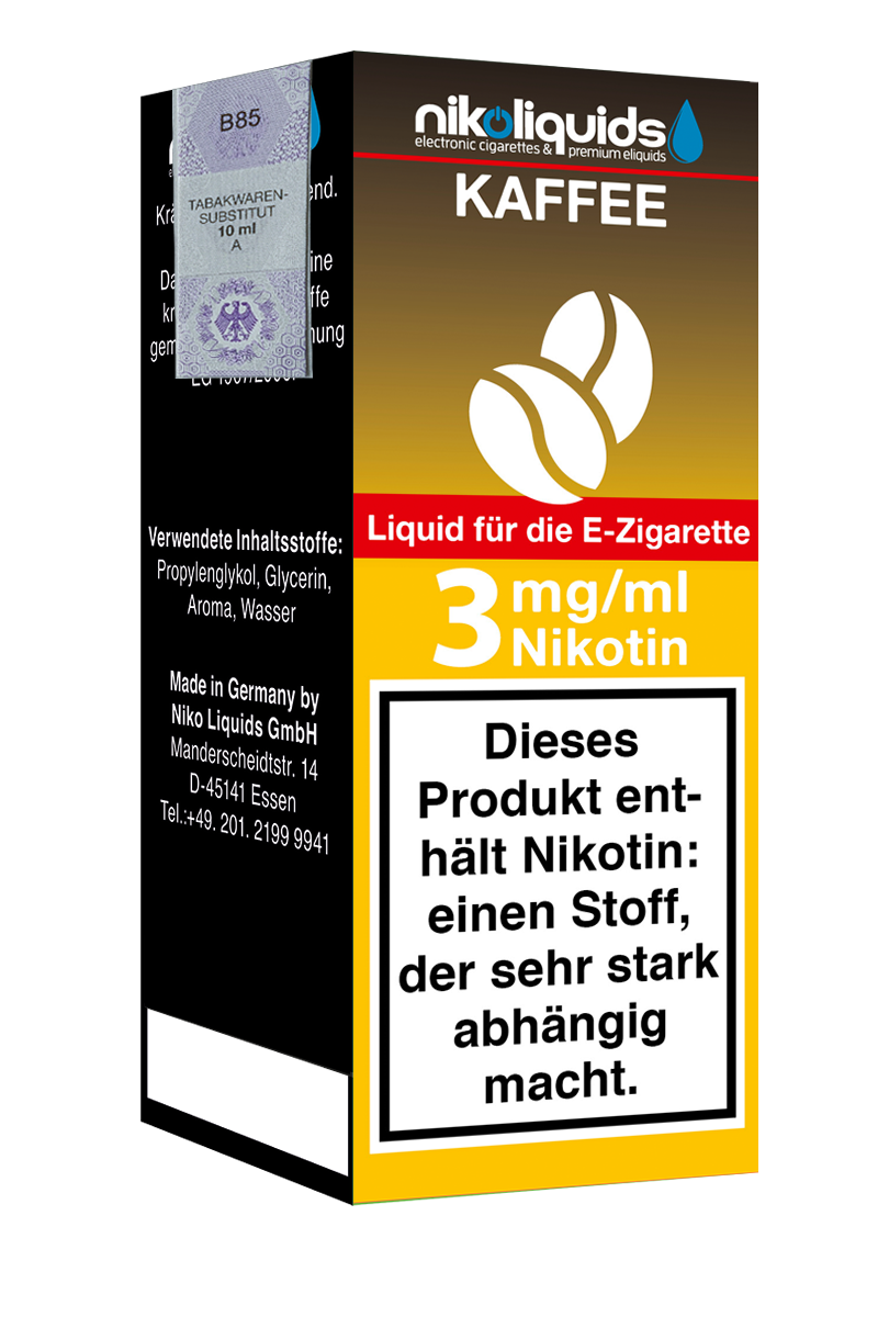 E-Liquid NIKOLIQUIDS Kaffee 3 mg