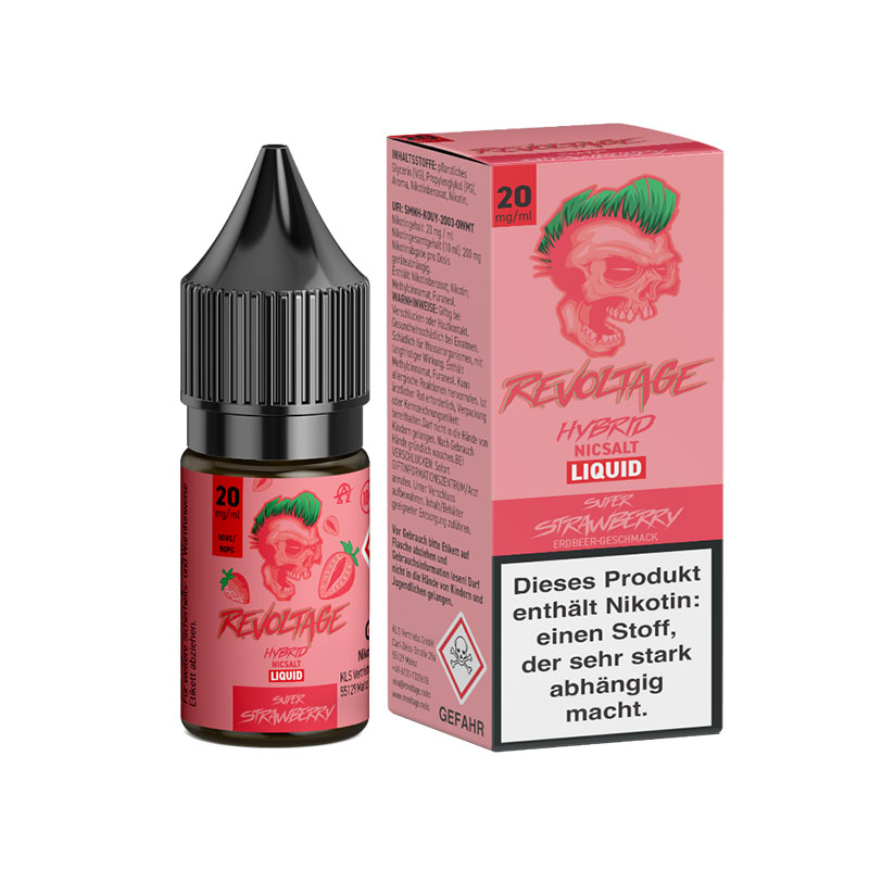 Revoltage Hybrid Nikotinsalz Liquid Super Strawberry 20mg
