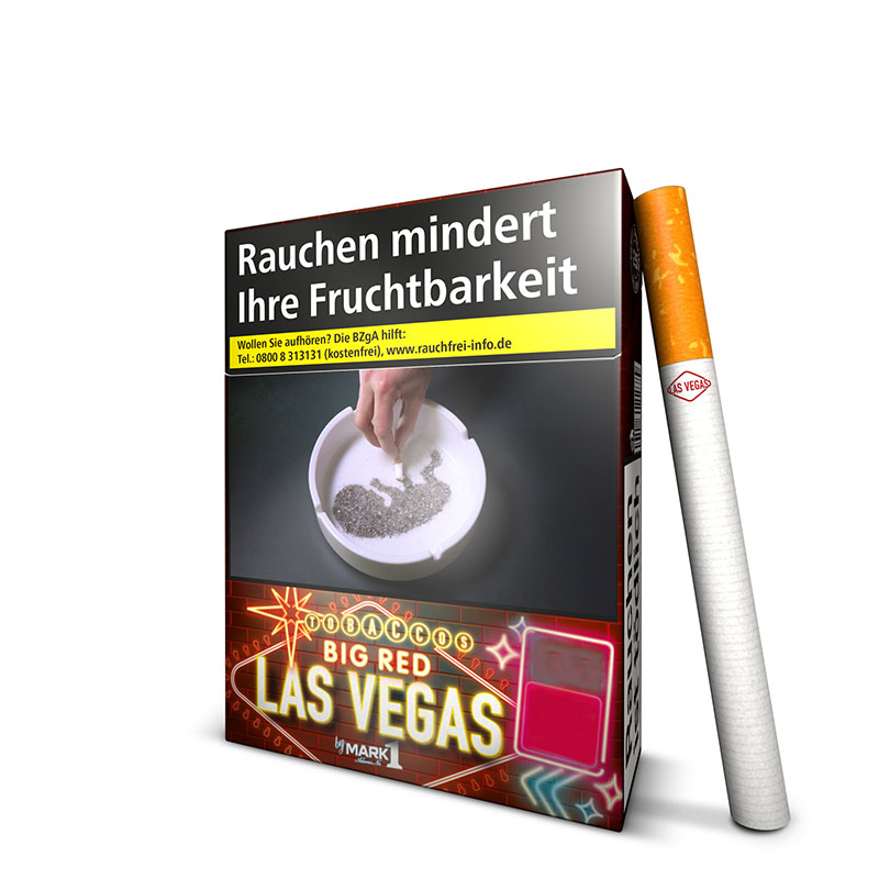 Las Vegas Red Big Pack Zigaretten Schachtel
