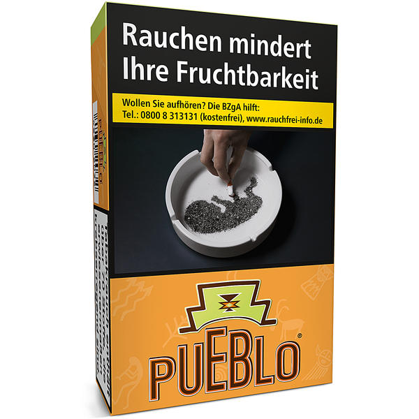 Pueblo Orange Original Pack Zigaretten Schachtel
