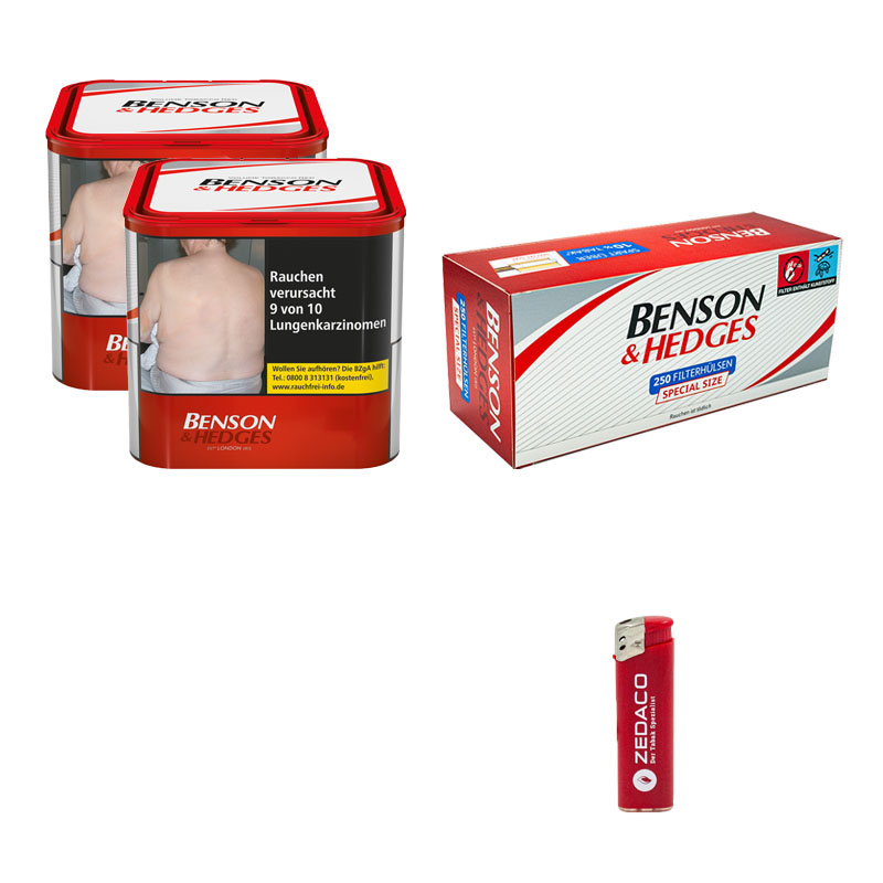 Benson & Hedges Volumentabak Dose Aktion