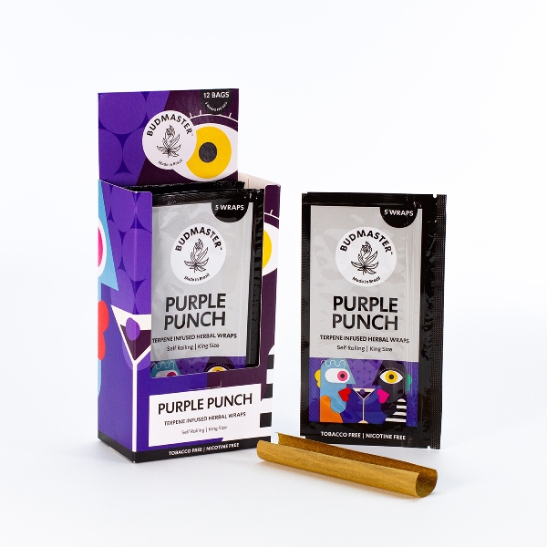 Budmaster Purple Punch Terpene Infused Blunt Wraps