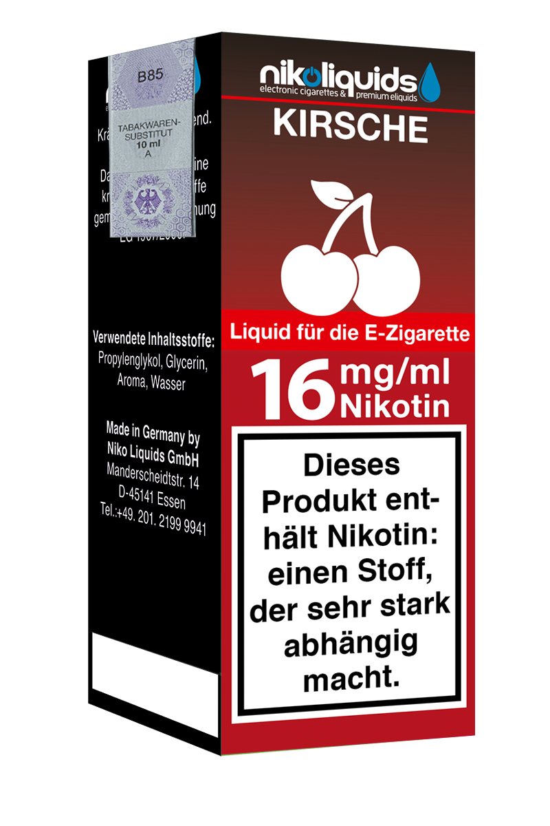 E-Liquid Nikoliquids Kirsche 16mg
