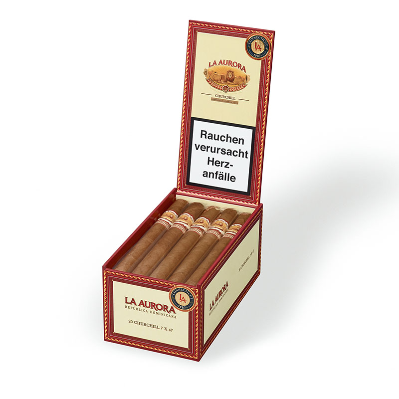 La Aurora 1987 Connecticut Churchill Zigarren Kiste