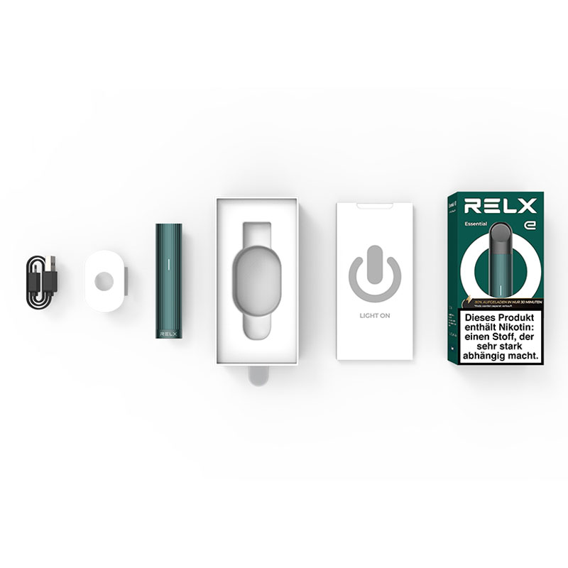 RELX Essential Green E-Zigarette Lieferumfang