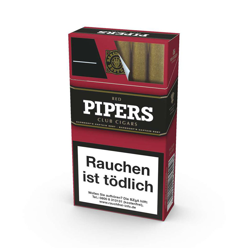 Pipers Red OP 100 Zigarillos Schachtel