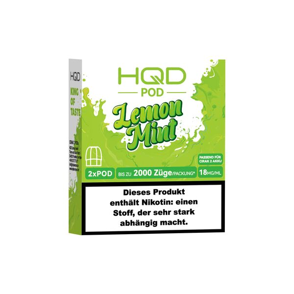 HQD Cirak 2 Lemon Mint 18mg Prefilled Pods