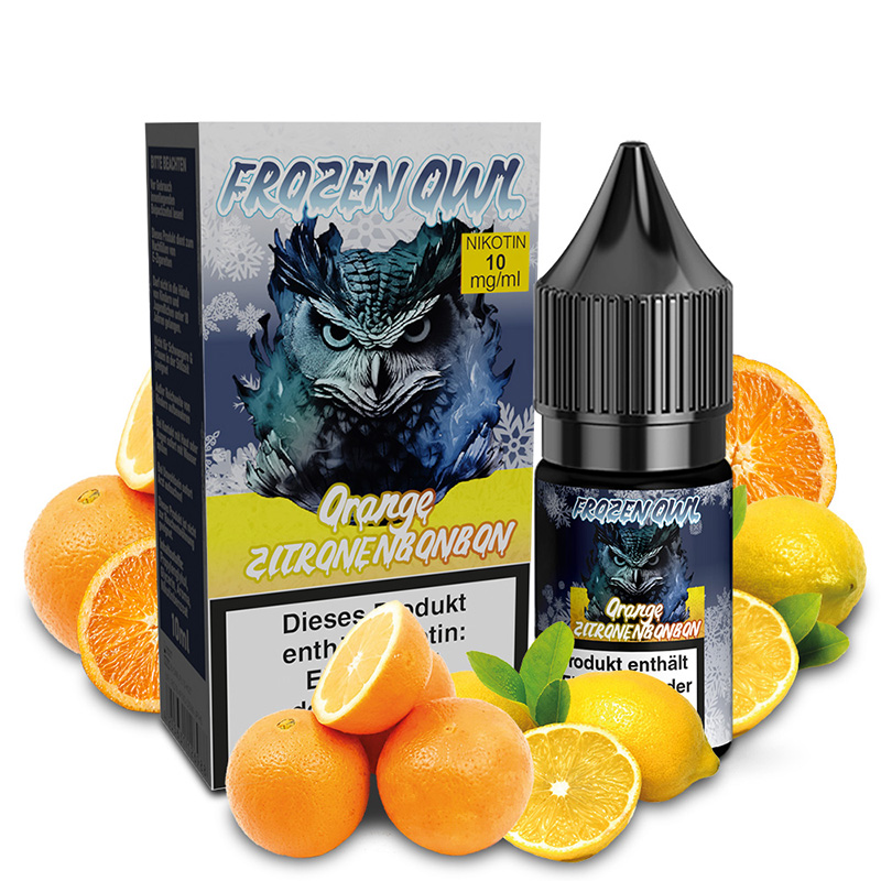 Frozen Owl Orange Zitronenbonbon 10mg Nikotinsalz Liquid