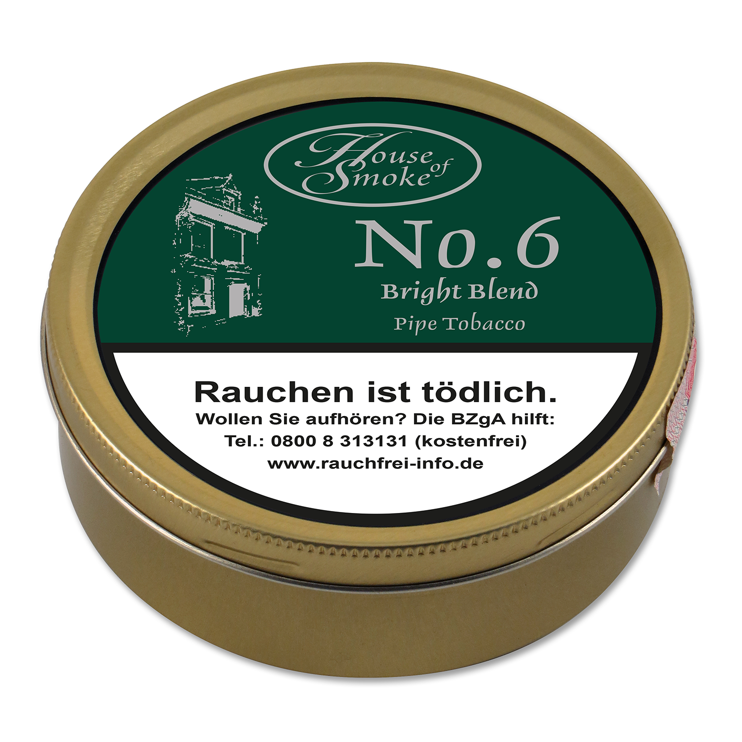 House of Smoke No 6 Bright Blend Pfeifentabak Small Dose