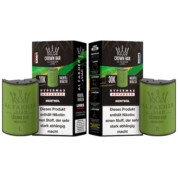 Al Fakher Hypermax Menthol 6mg Prefilled Pods
