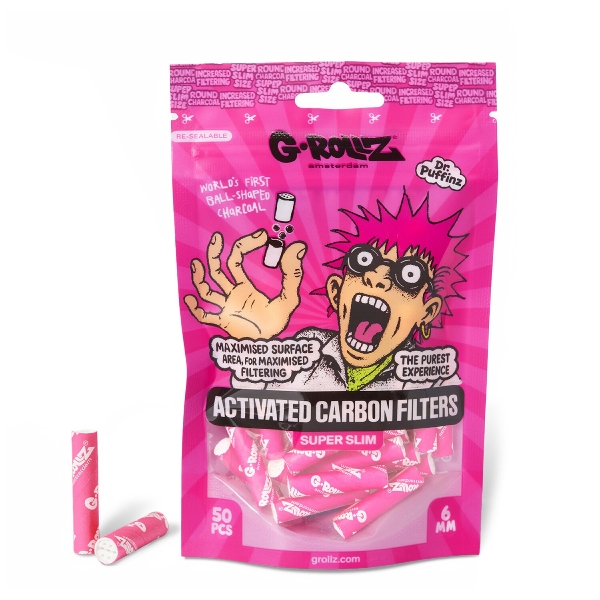 G-Rollz Aktivkohlefilter Pink Beutel