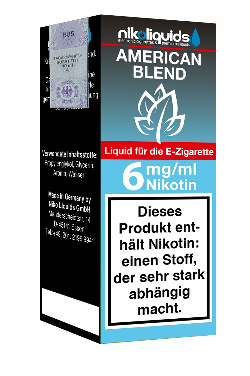 E-Liquid Nikoliquids American Blend 6 mg 70Pg/30Vg