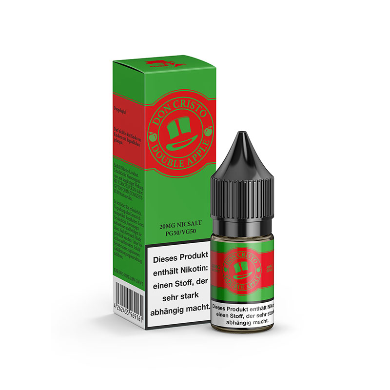 Don Cristo Double Apple 20mg Nikotinsalz Liquid mit Packung