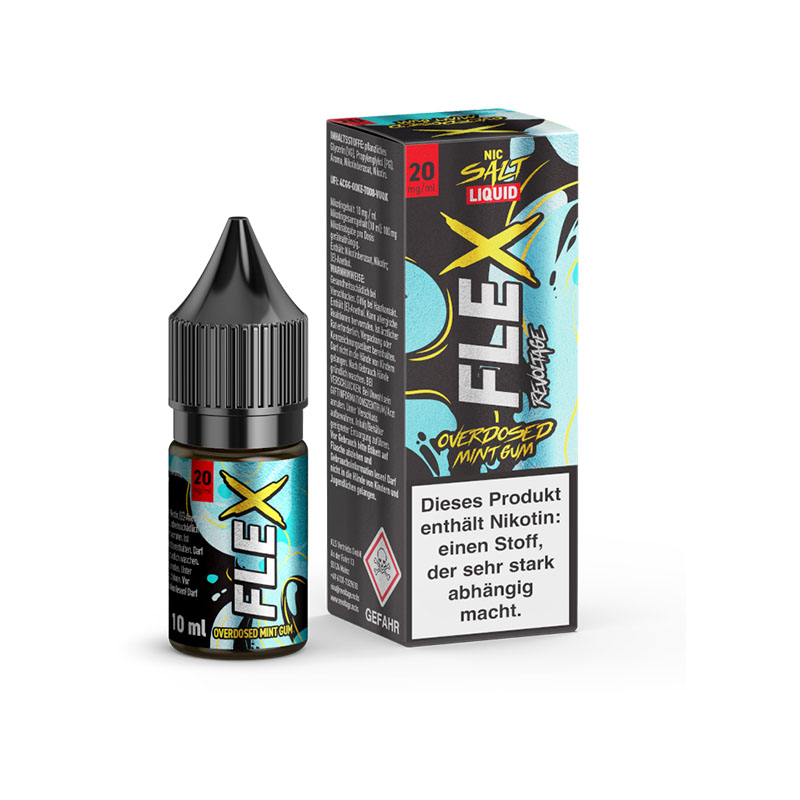Revoltage Flex Overdosed Mint Gum 20mg Liquid Flasche