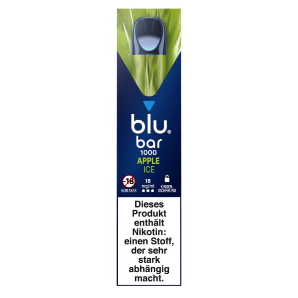 Blu bar 1000 Apple Ice 18mg Einweg E-Zigarette