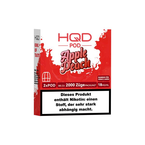 HQD Cirak 2 Apple Peach 18mg Prefilled Pods