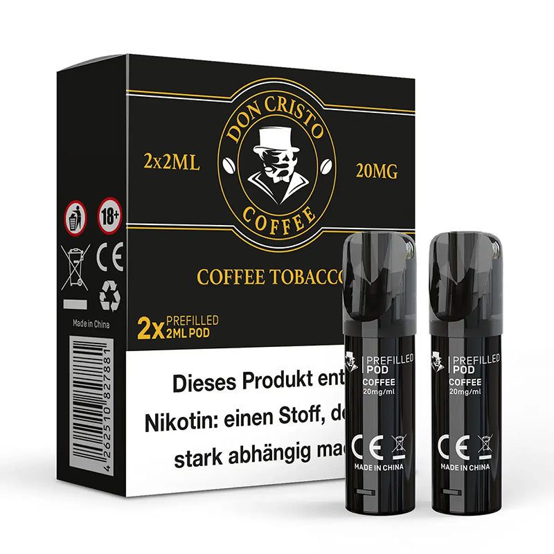 Don Cristo Coffee Tobacco 20mg Prefilled Pods Packung