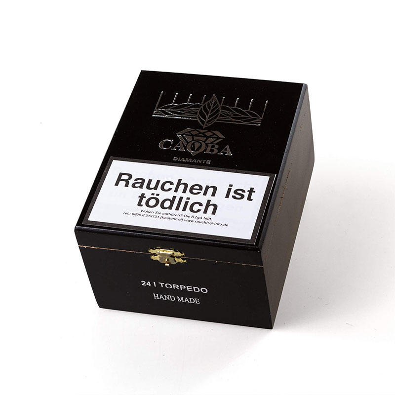 Caoba Diamante Torpedo Zigarren Kiste