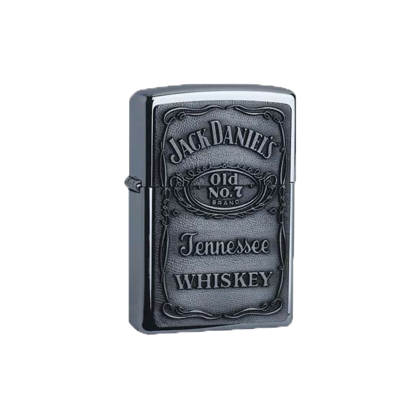 Zippo chrom poliert Jack Daniel's Nr. 7 Emblem