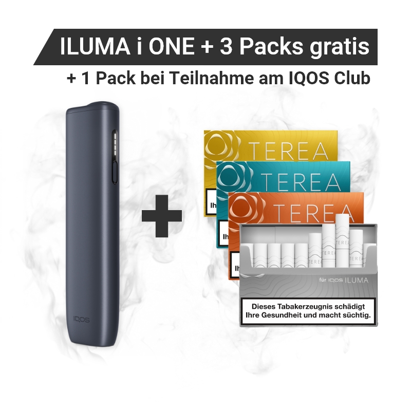 IQOS ILUMA i ONE Midnight Black + Gratis TEREA Packs