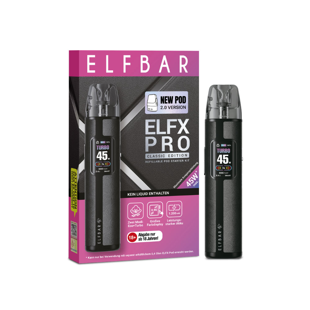 Elfbar Elfx Pro Kit Black E-Zigarette