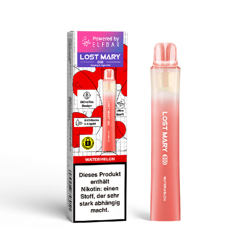 Lost Mary 800 Watermelon 20mg Einweg E-Zigarette