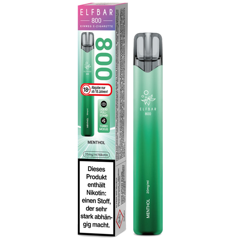Elfbar 800 Menthol 20mg Einweg E-Zigarette jetzt online kaufen! Elfbar 800 Menthol 20mg Einweg E-Zigarette jetzt online kaufen!
