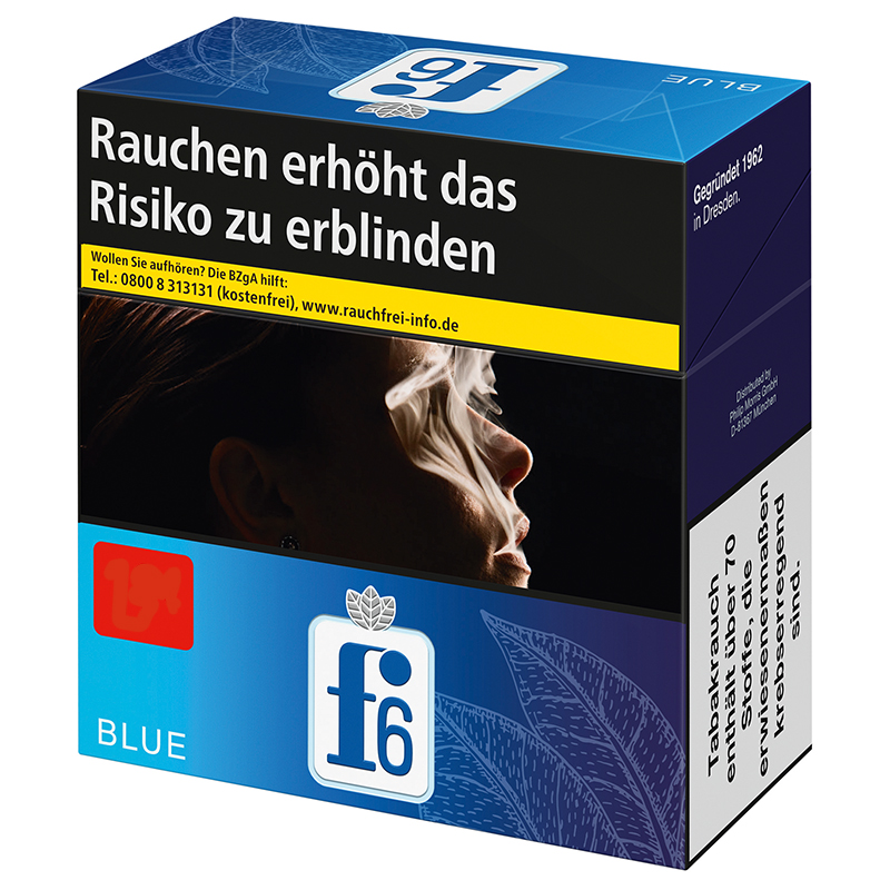 f6 Blue 7XL Zigaretten Schachtel