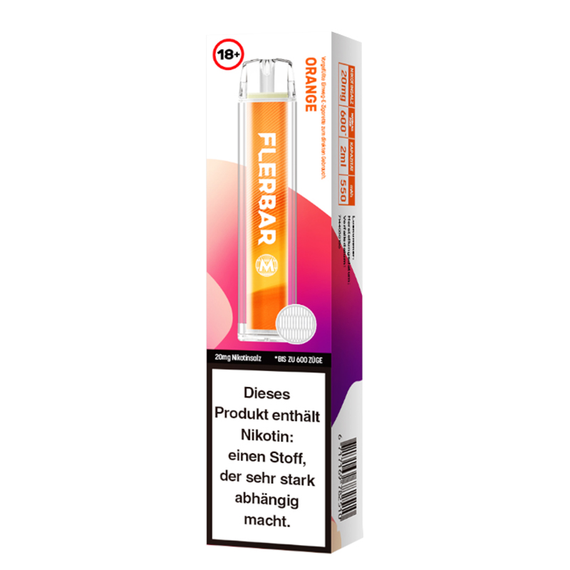 Flerbar Orange 20mg Einweg E-Zigarette
