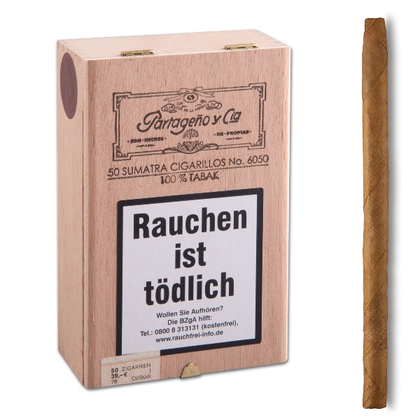 Partageno 6050 Sumatra Zigarillos Kiste