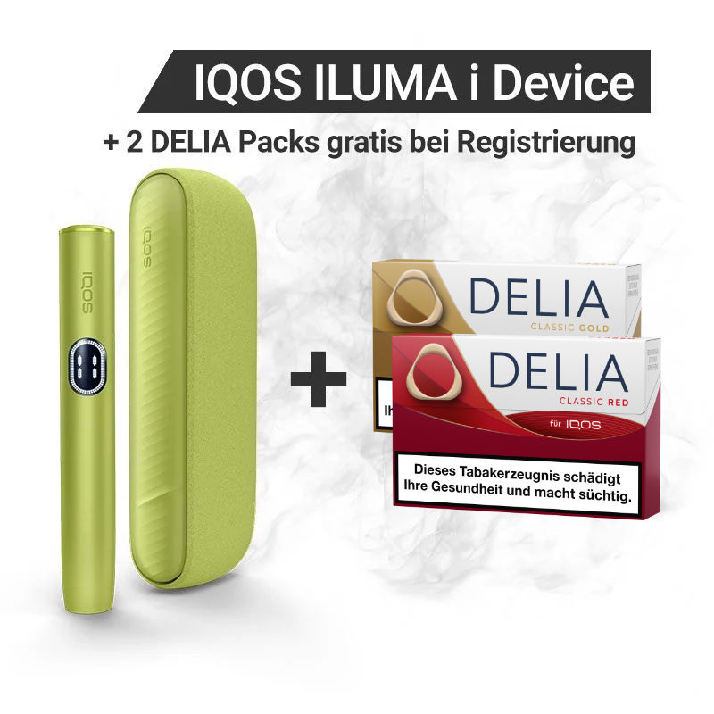 IQOS ILUMA i + Gratis DELIA  Sticks bei Registrierung