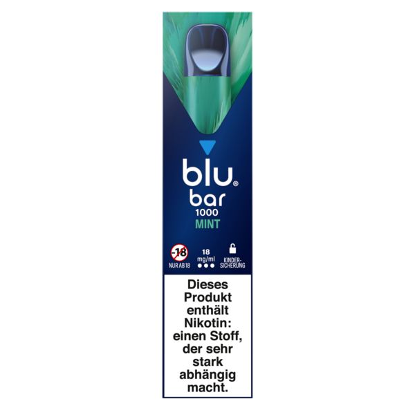 Blu bar 1000 Mint 18mg Einweg E-Zigarette