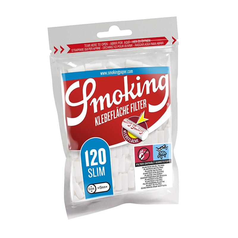 Smoking Slim Filter Klebefläche Packung