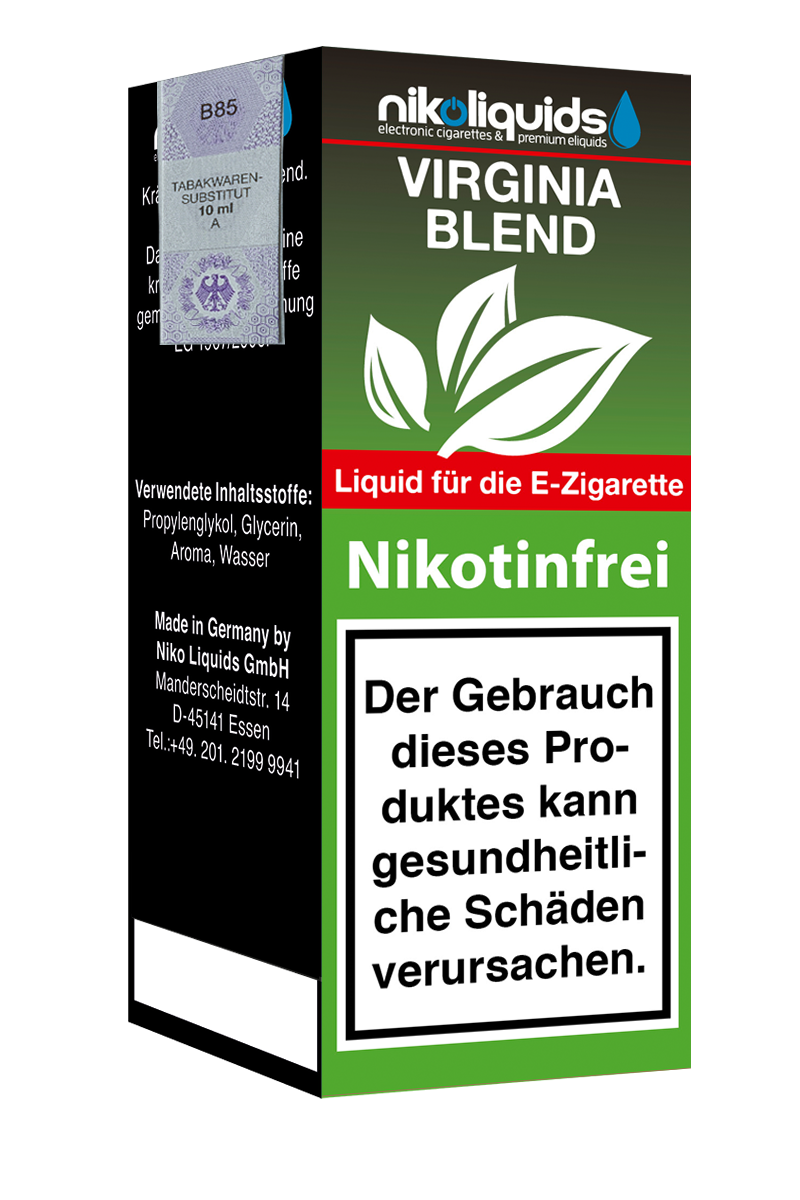 E-Liquid Nikoliquids Virginia Blend 0 mg 70 Pg/30 Vg