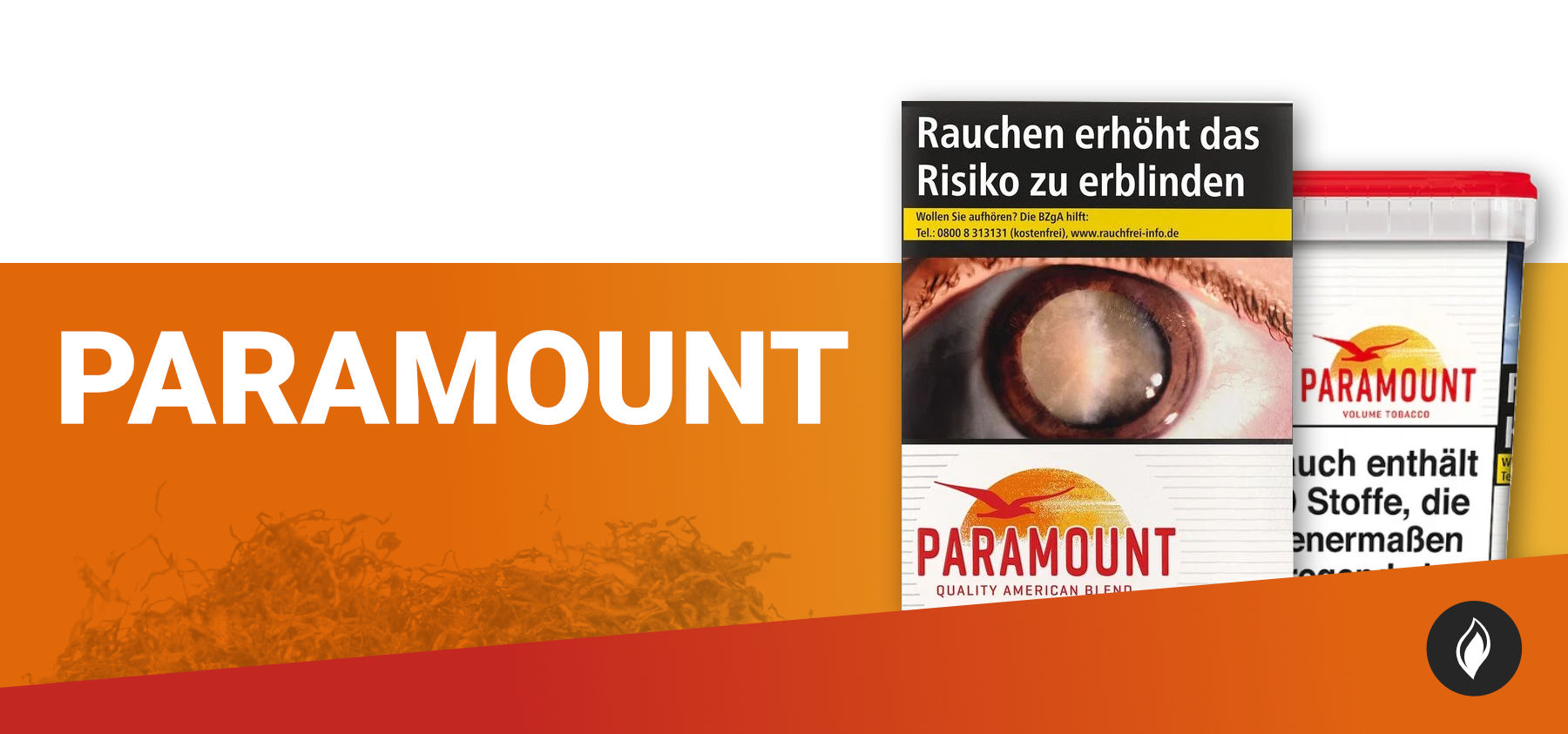 Unvergleichlicher Paramount-Tabak-Geschmack