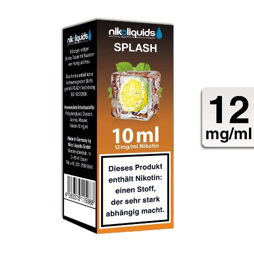 E-Liquid NIKOLIQUIDS Splash 12 mg