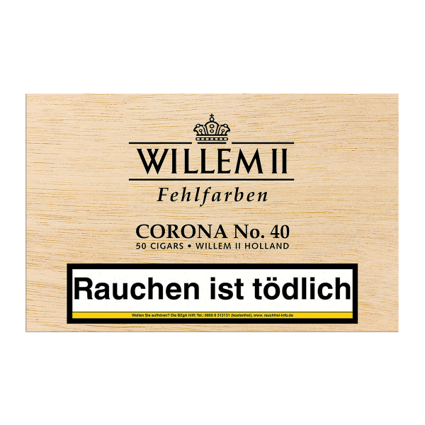 Willem II Fehlfarben Corona 50 Stück