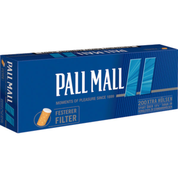 Pall Mall Blau Xtra Filterhülsen 200 Stück Packung