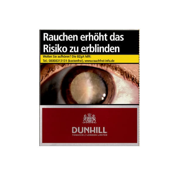 Dunhill Zigaretten International Red Original Pack Stange