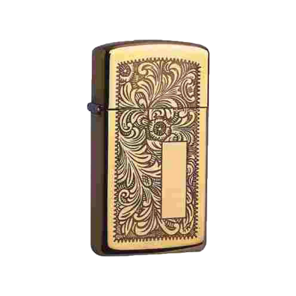 Zippo Slim messing poliert Venetian