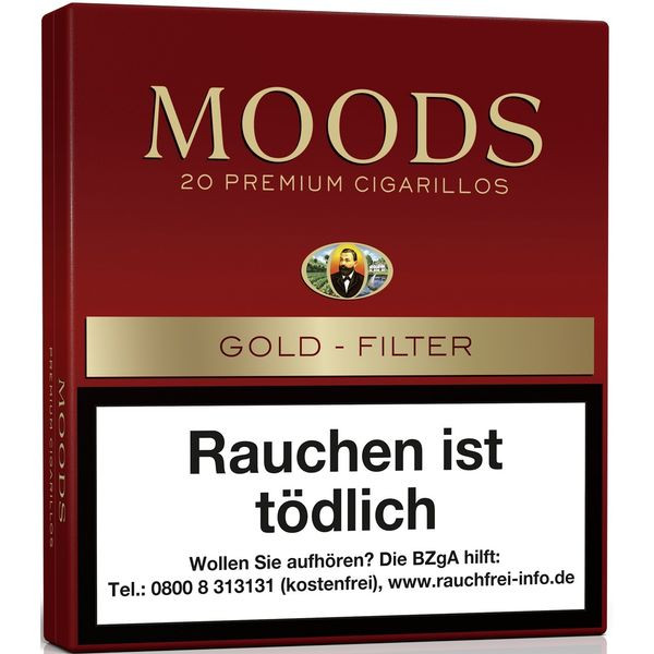 Dannemann Moods Gold Filter Zigarillos 20er Schachtel