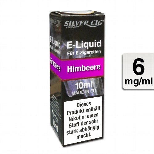 E-Liquid SILVERCIG Himbeere 6 mg