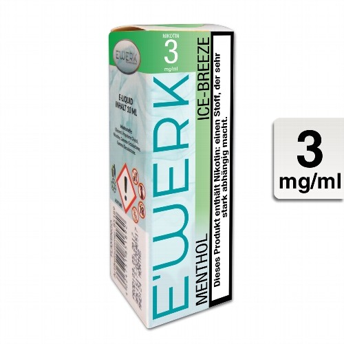 E-Liquid E'WERK Ice-Breeze 3 mg