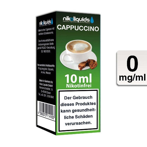 E-Liquid NIKOLIQUIDS Cappuccino 0 mg