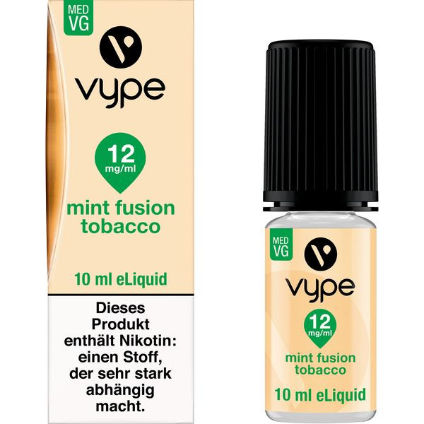 E-Liquid VYPE Bottle Mint Fusion Tobacco 12mg