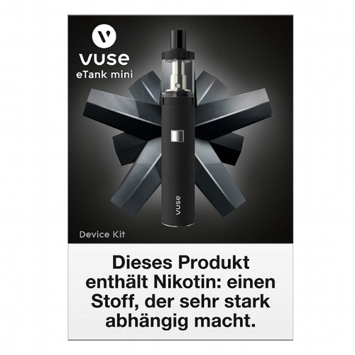 E-Zigarette VUSE eTank Mini Device Kit Schwarz
