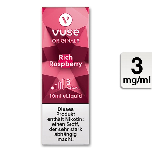 E-Liquid VUSE Bottle Rich Raspberry 3 mg