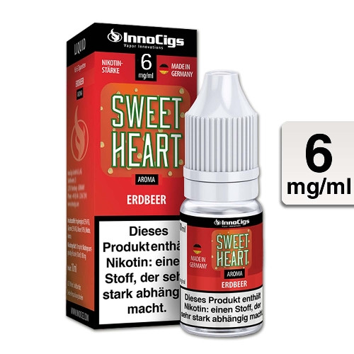 Innocigs E-Liquid Sweetheart Erdbeer 6 mg